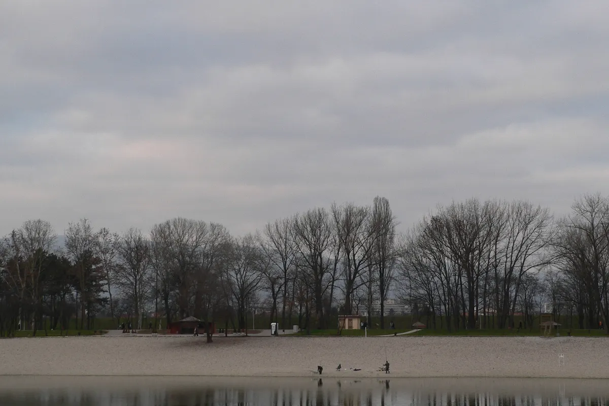 Kleiner See am Bundek fast ausgetrocknet